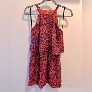 Orange and blue mini dress | size 1/2